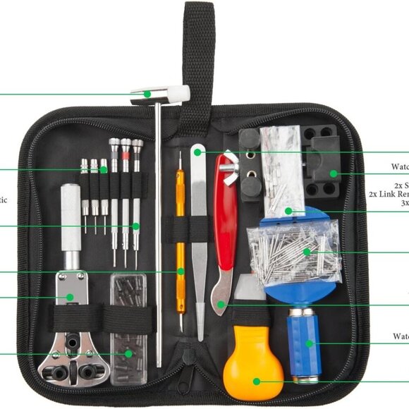 Watch Repair Tool Kit Professional Spring Bar Watch Band Link Pin Tools Set - Picture 3 of 7